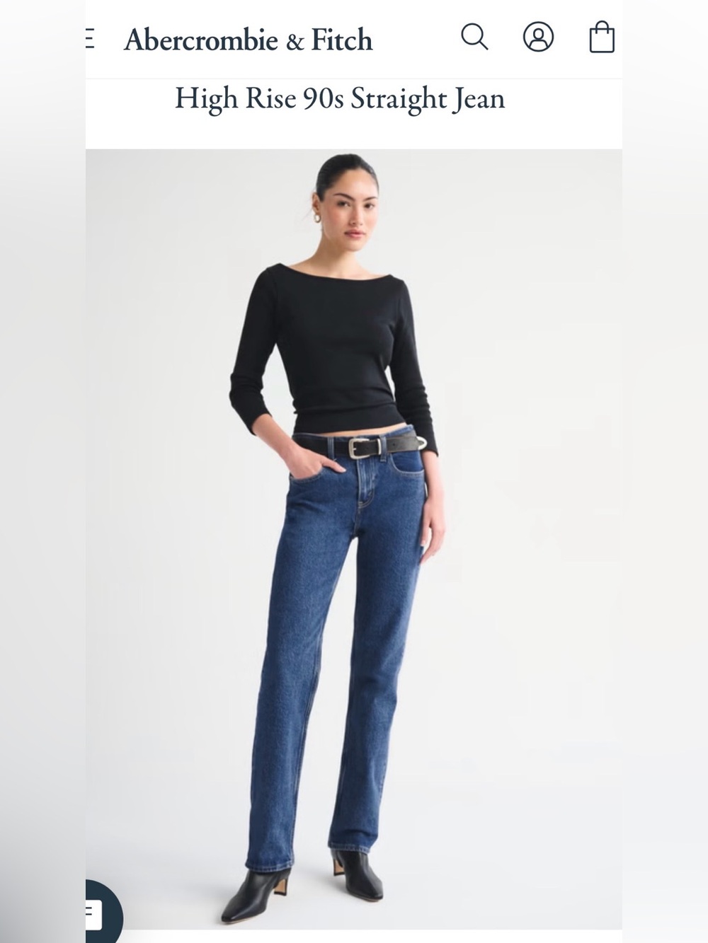 Abercrombie & Fitch The 90’s Straight Ultra High Rise